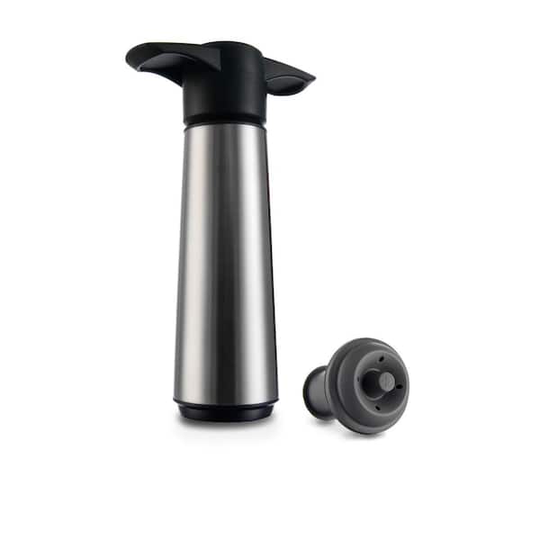 VIN Stainless Wine Saver Pump and Stopper (Set of 2) The Home Depot