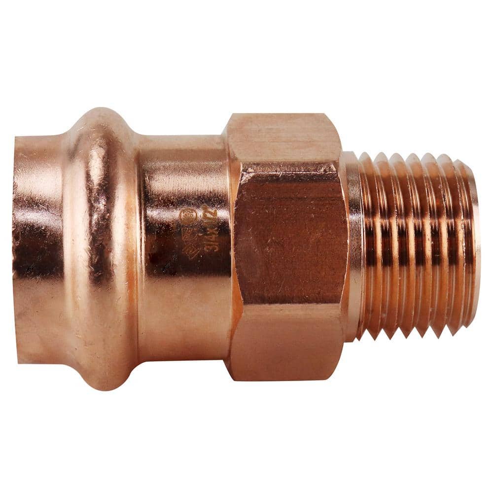 3/4 in. x 1/2 in. Copper Press x MNPT Male Adapter price history on PriceWatchPro