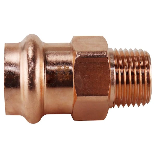 PRESSFAST 3/4 in. x 1/2 in. Copper Press x MPT Male Adapter