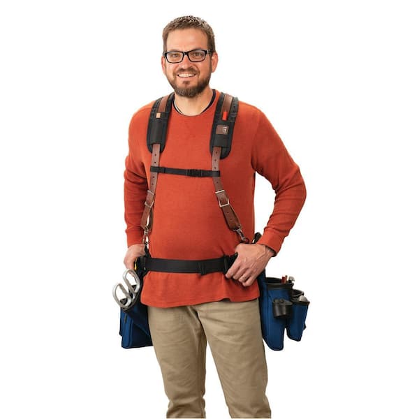 Weaver Tool Gear Comfort Plus Suspenders Leather Brown Tool Belt