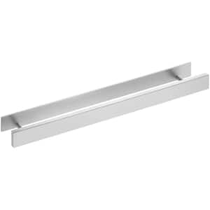 Bathroom 16 in. Wall Mount No Drill Adhesive Towel Bar in Brushed Steel