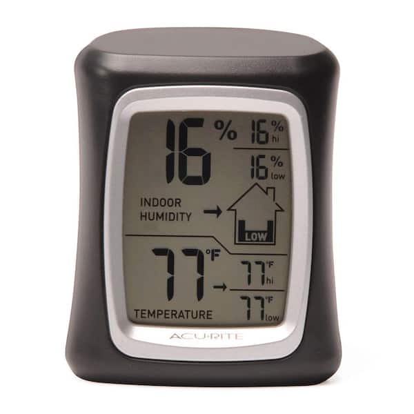 AcuRite Digital Humidity and Temperature Monitor in Black