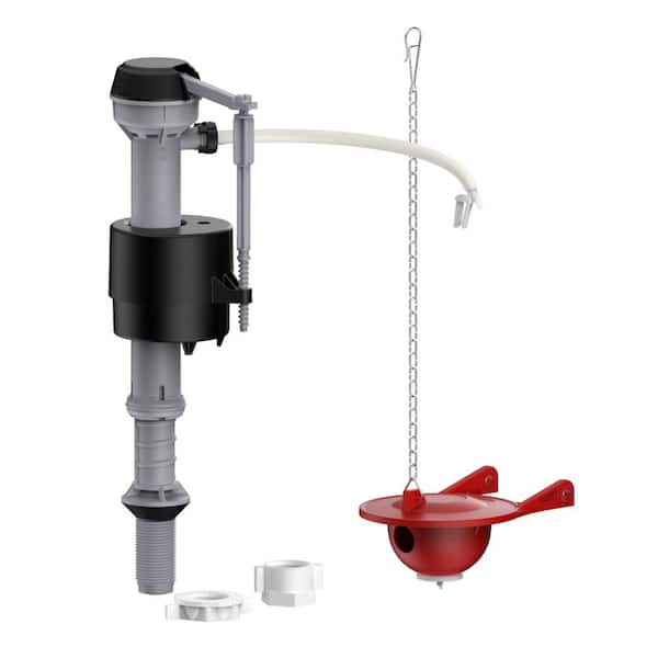 Adjustable Toilet Fill Valve and 3 in. Flapper Repair Kit