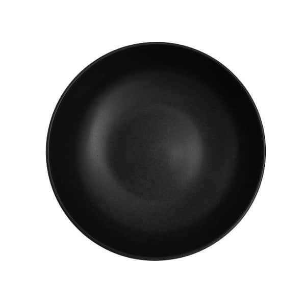 Large Black Crystal Classic 1400ml SaLad Bowl and Lid 250mm dia 80mm depth  - Starlight Packaging