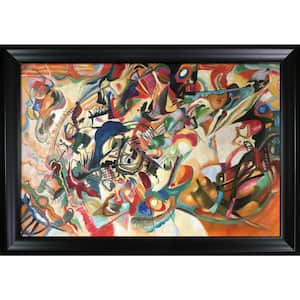 29 in. x 41 in. Composition VII, 1913 by Wassily Kandinsky Black Matte Framed Abstract Oil Painting Art Print