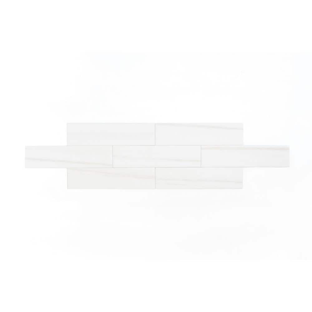 Blanc Glossy Ceramic 3x12 Subway Wall Tile