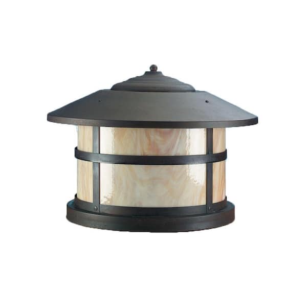 Illumine 1-Light 12 in. Matte Bronze Outdoor Lantern