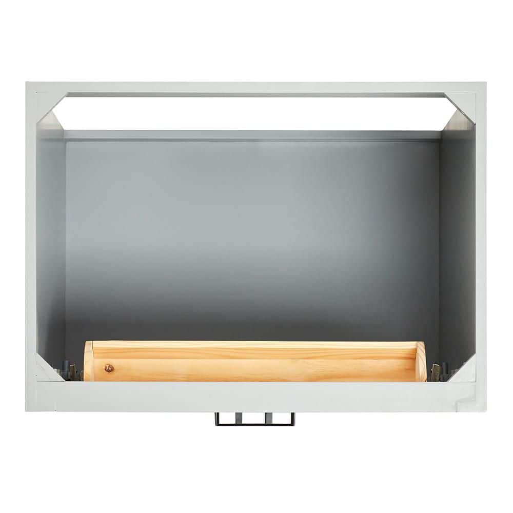 Hepburn 30" Gray Hardwood Single Freestanding Vanity Cabinet