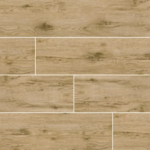 Celestse Taupe 8 in. x 40 in. Matte Ceramic Wood Look Floor and Wall Tile (566.1 sq. ft./Pallet)