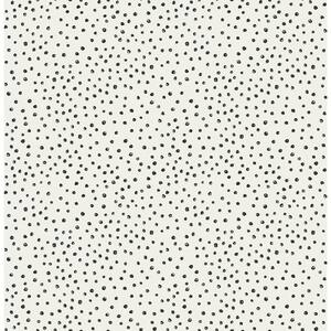 Cassie Black Petite Polka Wallpaper Sample