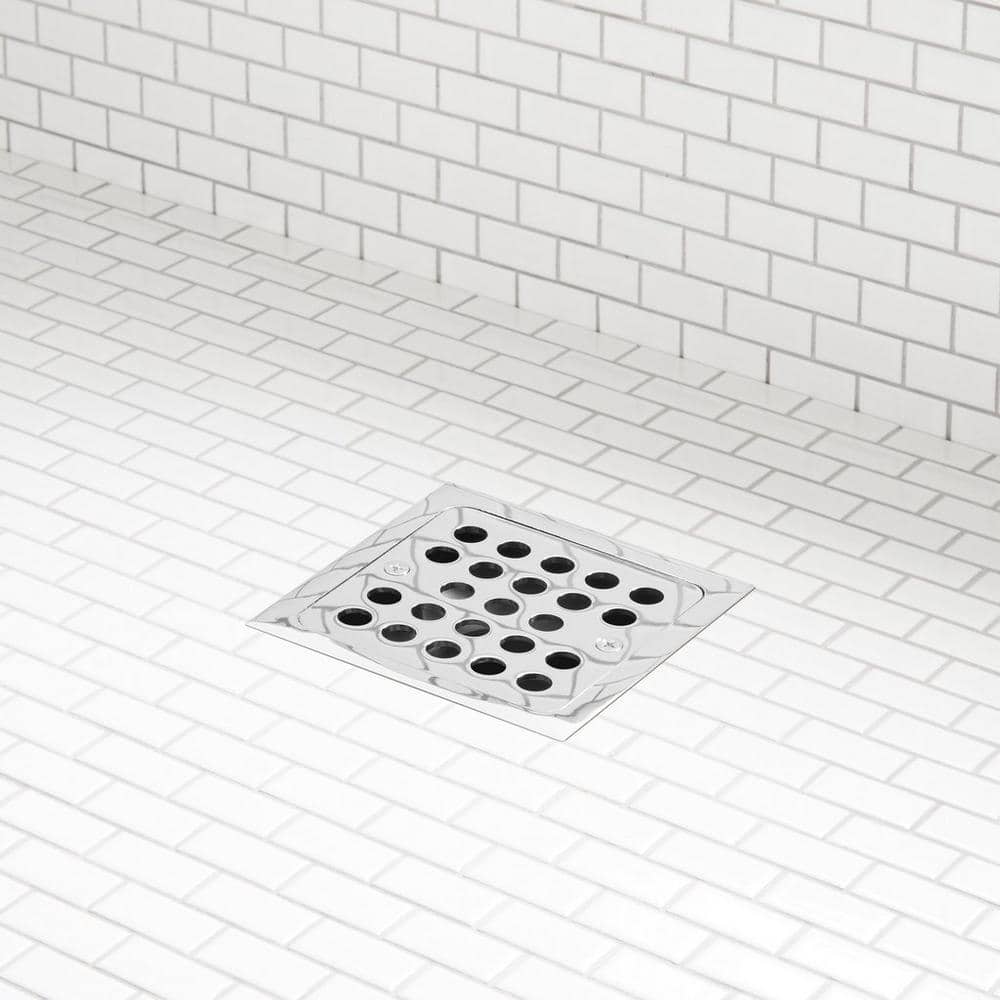 Menlo 2 in. or 3 in. PVC Drain with Square Chrome Tile-In Strainer price history on PriceWatchPro