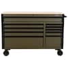 Husky 52 in. 10-Drawer Army Green Mobile Workbench