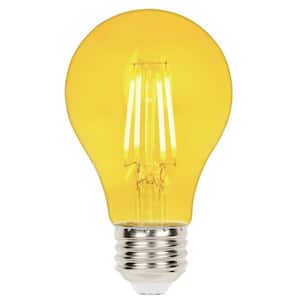 40-Watt Equivalent A19 Dimmable Yellow Filament LED Light Bulb