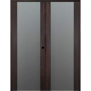 Belldinni Vona 202 64" X 84" Left Hand Active Full Lite Frosted Glass ...