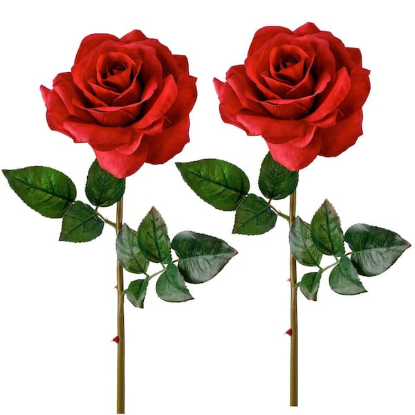 Regency International 27 in. Red Artificial Garden Rose
