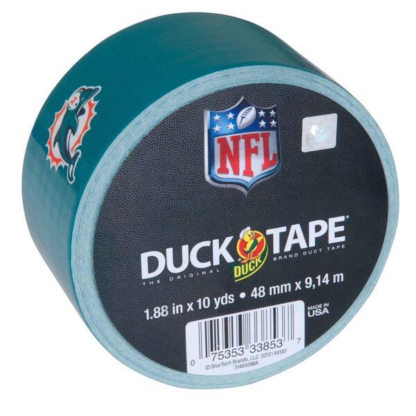 Duck 1.88 in. x 10 yds. Miami Dolphins Duct Tape (Case of 18)