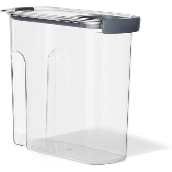 Anqtovp 18-Cup Cereal Storage Containers with Airtight Lids, Dishwasher Safe, Stain and Odor Resistant in Clear (2-Pack)