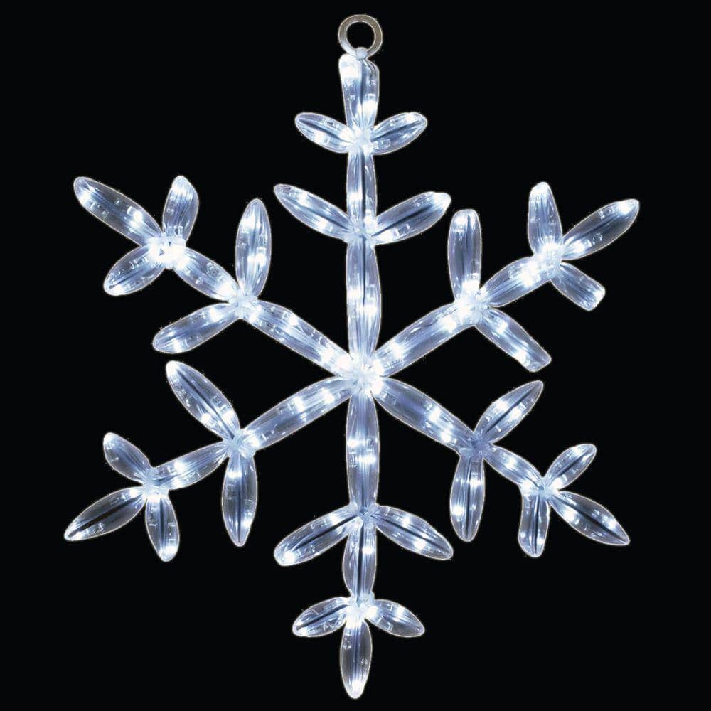 Pack of 24 Clear Snowflake Christmas Hanging Ornament 12.5