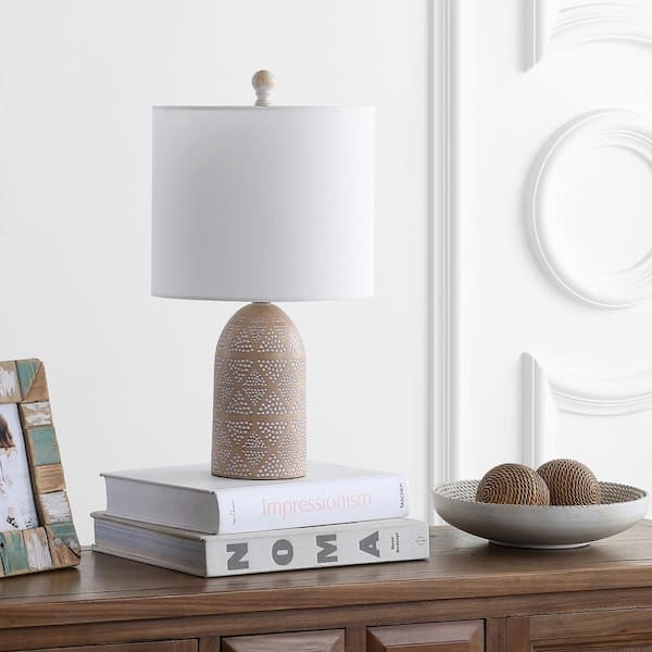 Nava 18.5 in. Brown Table Lamp