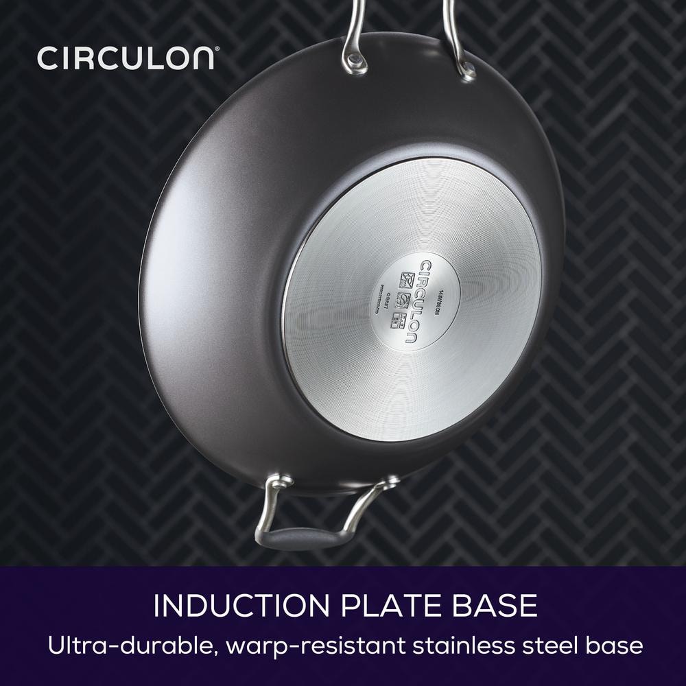 Graphite 14'' Nonstick Aluminum Wok with Stainless Steel Lid