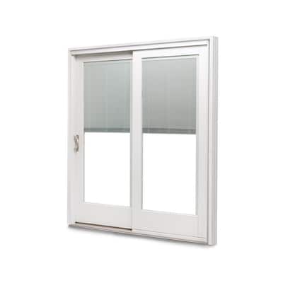 Left Hand Slide Patio Doors, Sliding Glass Patio Doors With Built In Blinds
