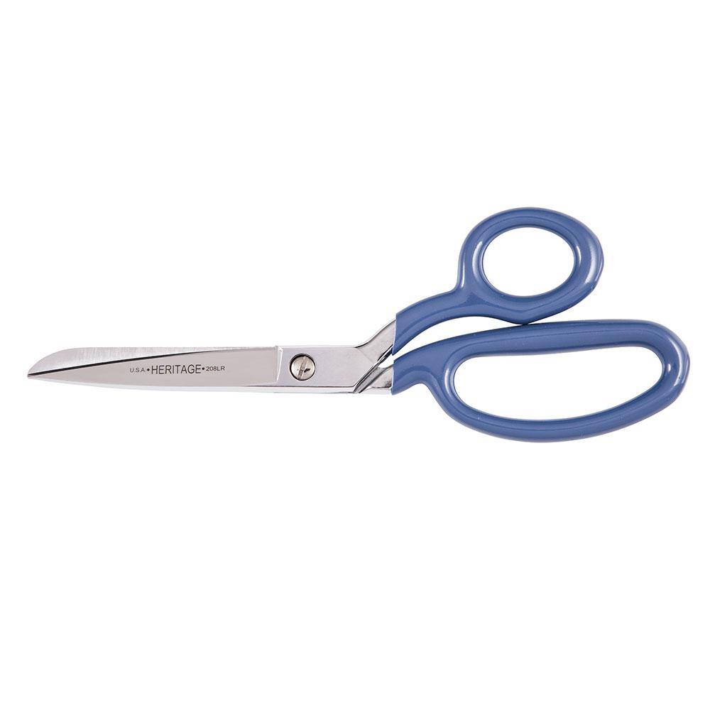 Klein Tools Bent Trimmer w/Large Ring, Blue Coating, 8-Inch 208LR-BLU-P -  The Home Depot