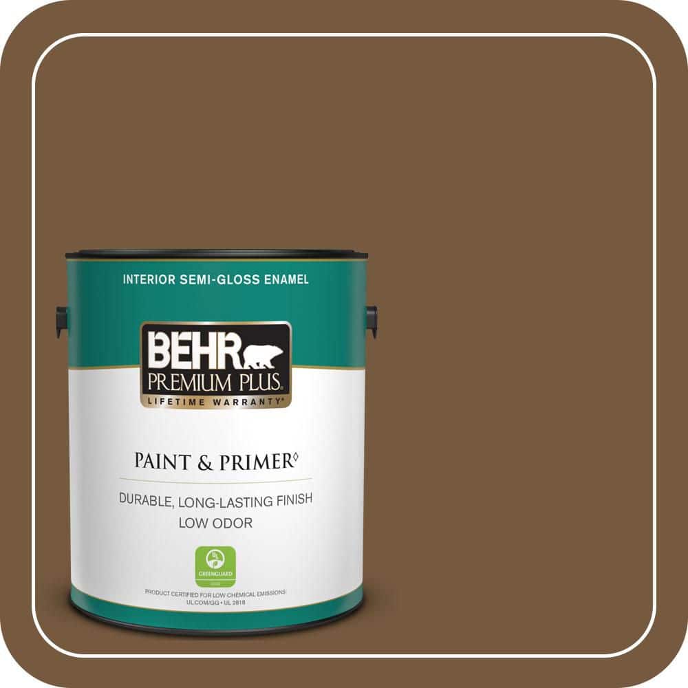 1 gal. #290F-7 Wooden Cabin Semi-Gloss Enamel Low Odor Interior Paint & Primer price history on PriceWatchPro