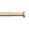 EXCLUSIVE HOME Tension Rod 48 in. - 84 in. Adjustable Length Single Curtain Rod 1 in. Dia in Gold RD012917DSEHC1 A150