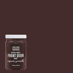 Express Yourself 1 qt. Satin Grounded Brown Water-Based Front Door Paint