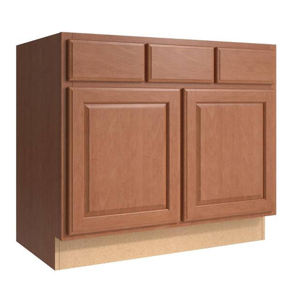 Cardell Salvo 36 in. W x 21 in. D x 31.5 in. H Vanity Cabinet in Caramel