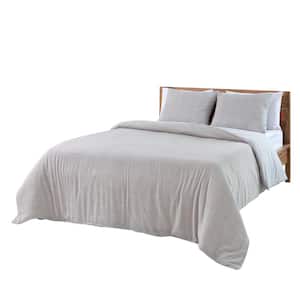 Ranger 3-Piece Grey and Multi Cotton and Polyester King Duvet Cover Set
