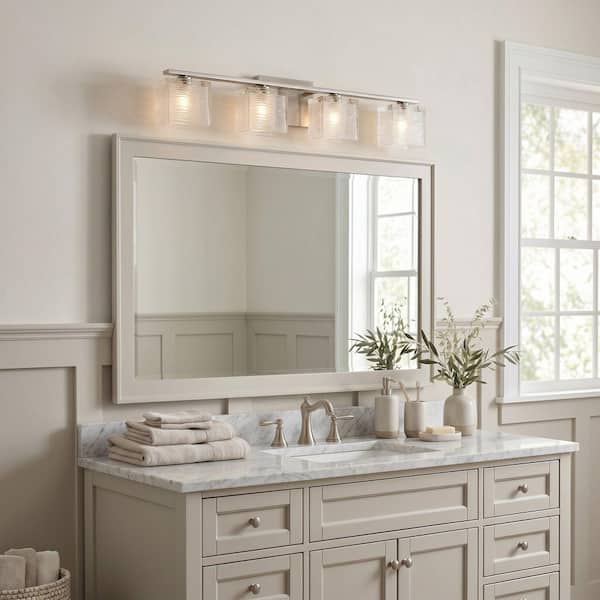 Quoizel Westcap 4-Light Brushed Nickel Vanity Light WCP8604BN