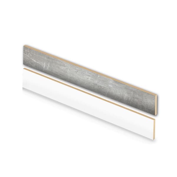 Cap A Tread Scratch Stone 47 in. L x 7.37 in. W x 0.56 in. T Vinyl Stair Reversible Riser