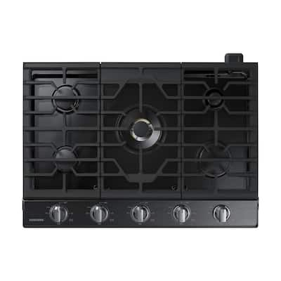 Whirlpool 30 in. Gas Cooktop in Stainless Steel with 5 Burners and Griddle  WCG97US0HS - The Home Depot