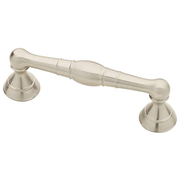 Liberty Palermo Dual Mount 3 or 3-3/4 in. (76/96 mm) Satin Nickel Cabinet Drawer Bar Pull