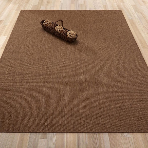 Style Selections 2 x 6 Mushroom Indoor Border Rustic Machine Washable  Runner Rug in the Rugs department at