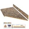 Hampton Bay 8 ft. Right Miter Laminate Countertop All-Inclusive Kit in Winter Carnival with Full Wrap Ogee Edge and Loose Backsplash 12337KT08R1874