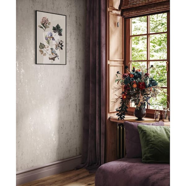 City Romance Collection Rose Gold Industrial Distressed Metallic Finish Vinyl on Non-Woven Non-Pasted Wallpaper Sample