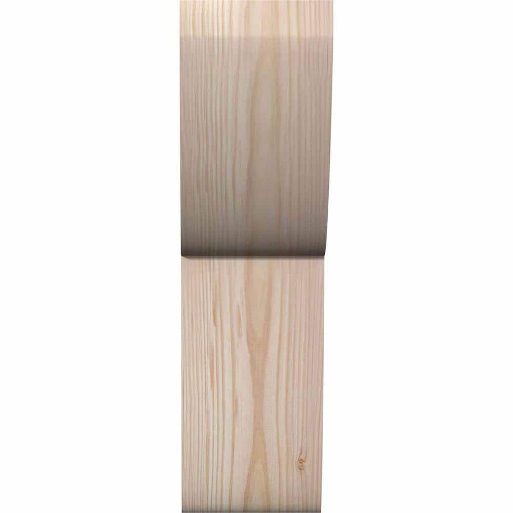 Douglas Fir Rough Sawn Rustic Wood Corbel 4"W x 6"D x 14"H