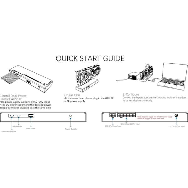 Mac Mini Dock Base EGPU Thunderbolt 3/4 Compatible Con Tarjetas