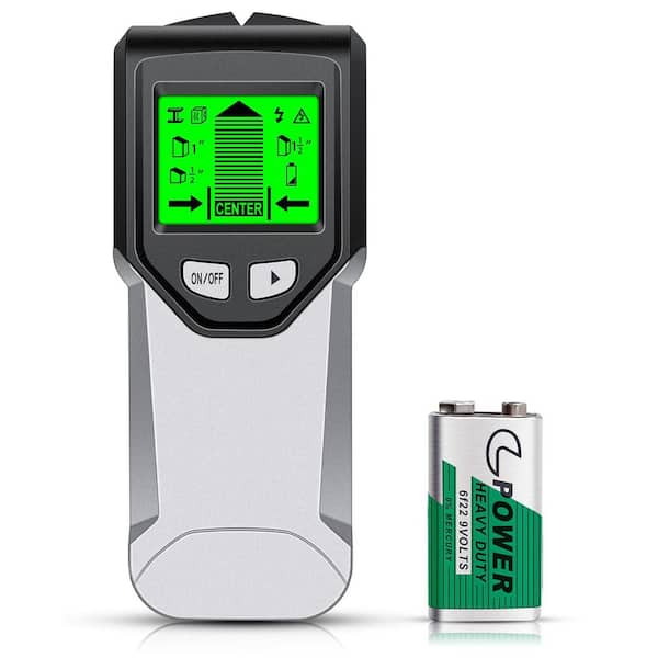 5 in 1 Wall Scanner Stud Finder with Microprocessor Chip and HD LCD Display Misty Gray