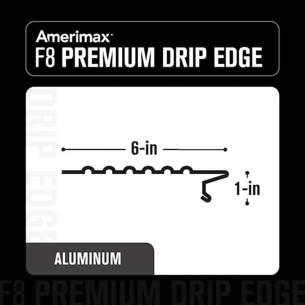 Amerimax Home Products F8 - 6 in. x 1 in. x 10 ft. White