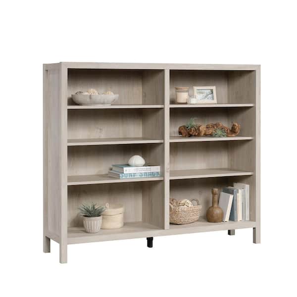 Sauder Pacific View 47 638 In Chalked, Horizontal Solid Wood Bookcase