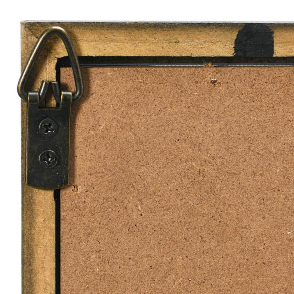 Creative Co-Op Abstract Deco Print with Wood Frame