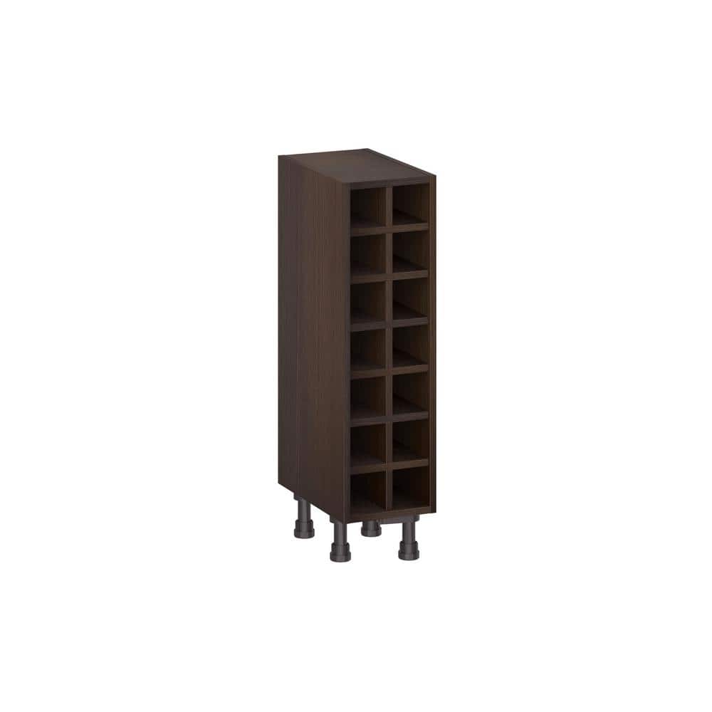 Georgetown 9 in. W x 14 in. D x 34.5 in H Assembled Wine Rack Base Kitchen Cabinet in Chestnut price history on PriceWatchPro