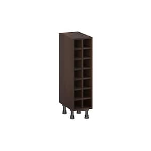 Lincoln Chestnut Solid Wood Assembled Base Kitchen Cabinet Wine Rack (9 in. W x 34.5 in. H x 14 in. D)