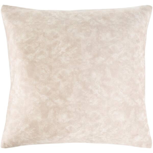 Livabliss Cabrina Khaki Velvet Polyester Fill 20 in. x 20 in. Decorative Pillow