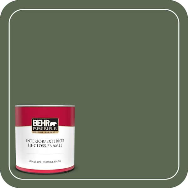 BEHR PREMIUM PLUS 1 qt. #S390-7 Trailing Vine Hi-Gloss Enamel Interior/Exterior Paint & Primer