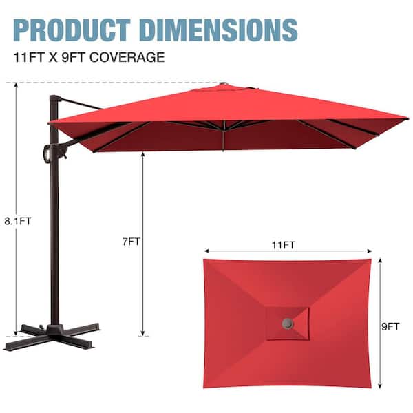 11 12 ft patio umbrella LAUSAINT HOME Upgraded Umbrellas with Base Included please search 41400834 11 to 12 Foot Outdoor