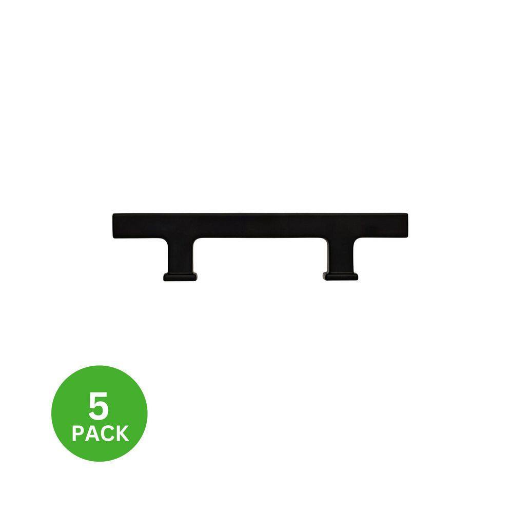 5-Pack SoHo 3 in. (76 mm) Center-to-Center Classic Matte Black Bar Drawer Pull price history on PriceWatchPro